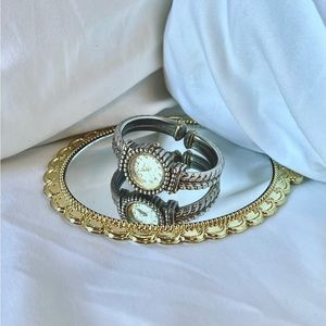 Antique silver Geneva watch!💌